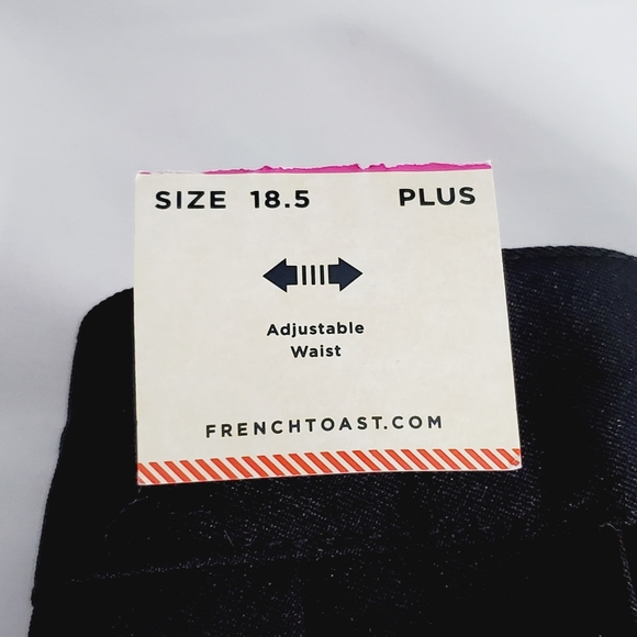 French Toast Girls Adjustable Waist Mid Length Pleated Skirt - Picture 3 of 8